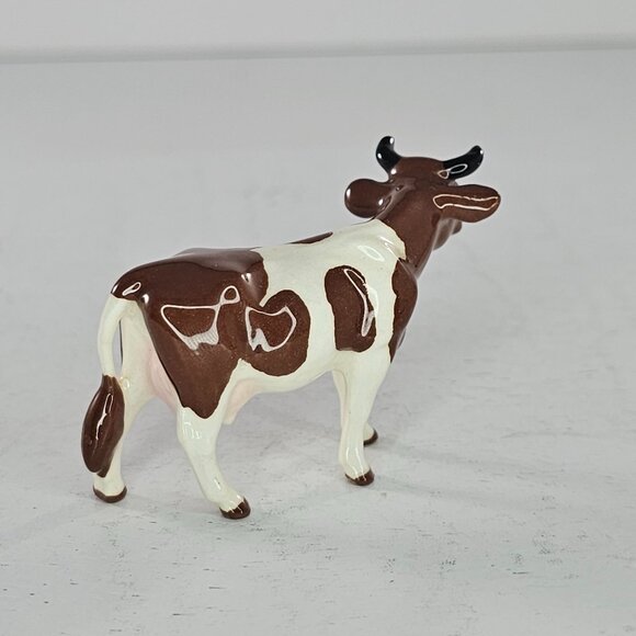 Hagen Renaker Guernsey Cow Black Horned Version Miniature Figurine - Picture 6 of 8
